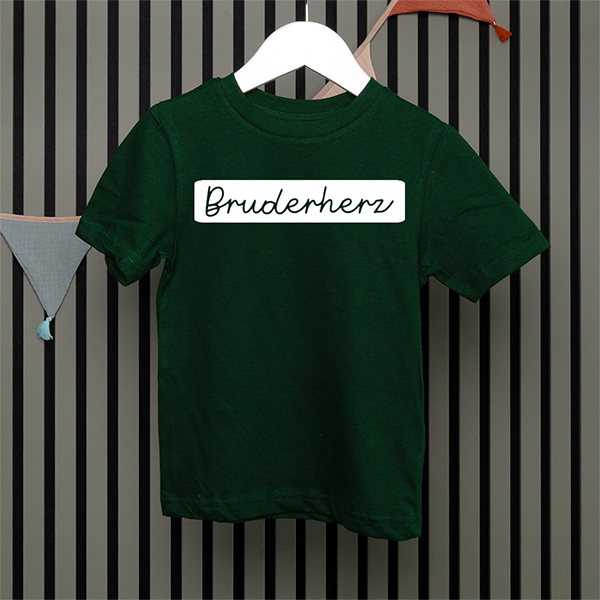Kids T-Shirt - Bruderherz - Handschrift - in 5 Farben