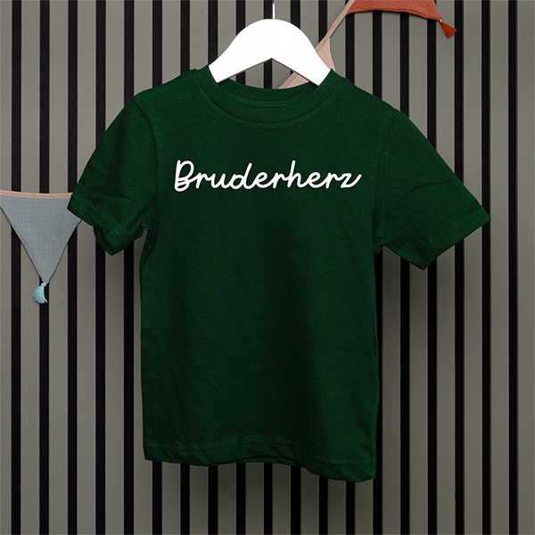 Kids T-Shirt - Bruderherz - Handschrift - in 5 Farben