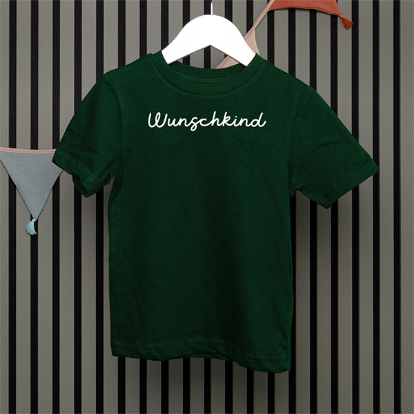 Kids T-Shirt - Wunschkind - Handschrift - in 5 Farben