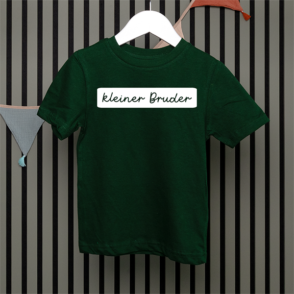 Kids T-Shirt - kleiner Bruder - Handschrift - in 5 Farben