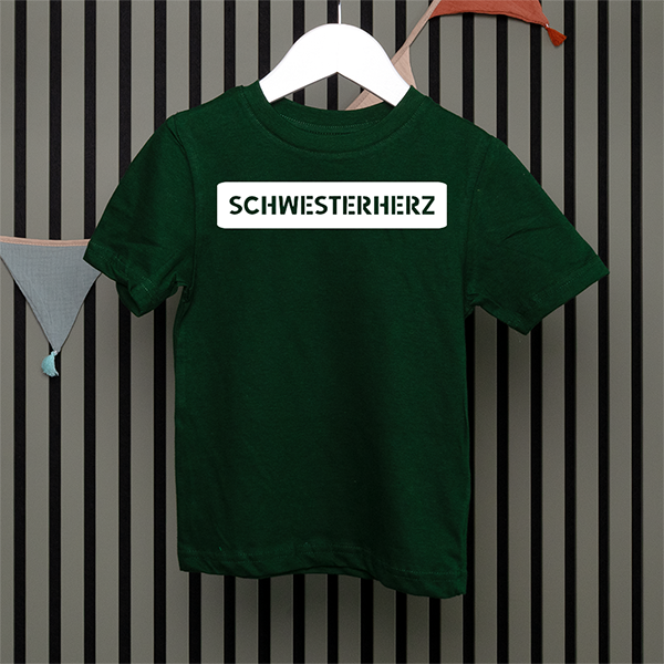 Kids T-Shirt - Schwesterherz - Serif - in 5 Farben