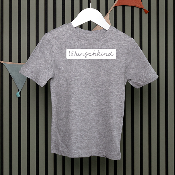 Kids T-Shirt - Wunschkind - Handschrift - in 5 Farben