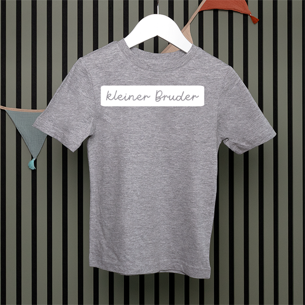 Kids T-Shirt - kleiner Bruder - Handschrift - in 5 Farben
