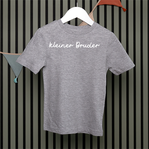 Kids T-Shirt - kleiner Bruder - Handschrift - in 5 Farben