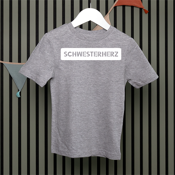 Kids T-Shirt - Schwesterherz - Serif - in 5 Farben
