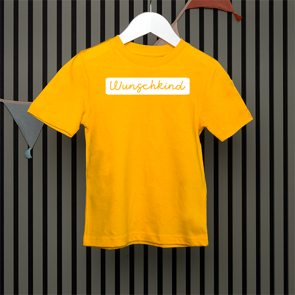 Kids T-Shirt - Wunschkind - Handschrift - in 5 Farben
